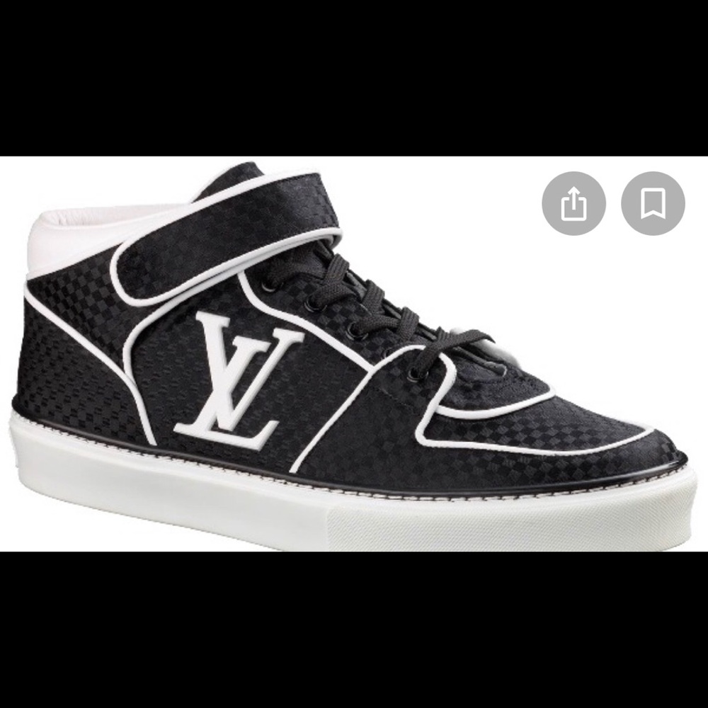 Louis Vuitton Acapulco Checkered Hi-Top Sneakers